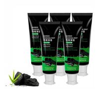 Toothpaste Charcoal, Charcoal Toothpaste Whitening, Activated Charcoal Toothpaste for Teeth Whitening, Fresh Breath & White Teeth (110g, 5)