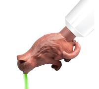 Toothpaste Dispenser 10cm Silicone Vomiting Cat Butt Toothpaste Topper For Cat Lovers Funny Bathroom Accessory