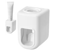 Toothpaste Dispenser and Holder - Wall Squeezer, Wall Mounted Automatic Toothpaste Dispenser, Bathroom , Hygienic Toothpaste Holder for Children and Adults, Easy Drill-Free I