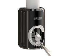 Toothpaste Dispenser - Kid Toothpaste Dispenser | Pp Space Saving Organizer, Smart Touch Extrusion Squeezer, Family Mirror Bathroom Storage Accessory Efficient Daily Washing Support for Home