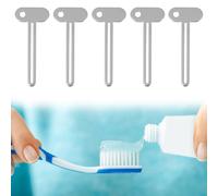 Toothpaste Squeezer, 5 pieces Metal Tube Squeezer, Stainless Steel Tube Wringe, metal toothpaste squeezer, save toothpaste, creams, paint, ointment, no more mess and waste, Silver