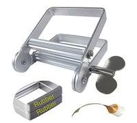 Toothpaste Squeezer, Metal Toothpaste Tube Squeezer Paint Tube Wringer for Artist, Hair Salon, Painter… (Silver)
