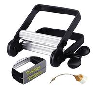 Toothpaste Squeezer, Metal Toothpaste Tube Squeezer Paint Tube Wringer for Artist, Hair Salon, Painter… (Black)