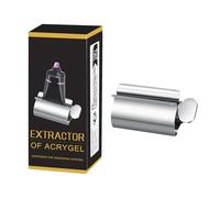 Toothpaste Squeezer Metal - Tube Presser Manual, Dispenser Roller for Efficiently, Wrapping and Extracting Paste from Toothpaste Paint, Cream and Cosmetic Tubes, Quality Stainless Steel Construction