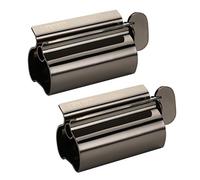 Toothpaste Squeezer - Metal Tube Squeezer Stainless Steel Tube Wringer UDQYQ Toothpaste seat Holder Stand (2 Pack)