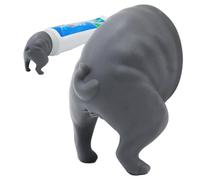 Toothpaste Squeezer - Poop Toothpaste Dispenser | Dog Toothpastee Dispenser | Dog Pooping Paste Topper | for Animal Lovers | Self Closing Design Silicone Puppy Lid