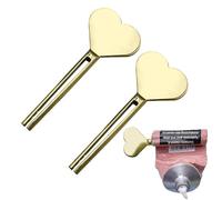 Toothpaste Squeezer - Stainless Steel Toothpaste Tube Squeezer | Metal Ointment Wringer Key | Universal for Paints, Creams, Cosmetics & Hair Dye | Waste-Reducing Manual Tube Wringer