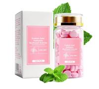 Toothpaste Tablets, Alcohol-Free Solid Odour Remover for Teeth, Care Strengthening Tablets, 125 g for Home, Travel, Bathroom, Shower, Camping, Commuting, Office, Business Trip