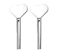 Toothpaste Tube Key Tube Squeezer Tool Stainless Roller Metal Tube Squeezer Toothpaste Saver Key 2 Tube Keys Squeeze Toothpaste Efficient Cream Tube Squeezer Paint Tube Squeezer Cosmetic Tube Tool