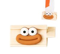 Toothpaste Tube Squeezer - Adorable Smiling Face Dispenser Tool, Manual Paste Roller Keychain, Bathroom Countertop Organizer | Practical and Cute Toilet Accessory