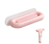 Toothpaste Tube Squeezer - Easy Support Portable and Colourful Extruder | Tube Roller | for Bathroom Home Daily Life Camping Teeth Children Adults Men Women, White Pink, Please refer to the