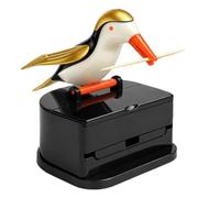 Toothpick Dispenser Bird-Shaped Tooth Picks Container Dispenser | Bathroom Toothpick Holder for Home Bathroom Vanity Countertop Kitchen Apartment Dormitory Party Living Room Bedroom Gold