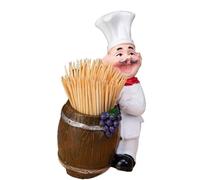 Toothpick Dispenser Holder Box, Grape Funny Fat Chefs Series Wine Bottle Holder, Wine Racks, Pocket Pepper Salt Shakers Set, Welcome Sign Decorative Stand Home Decoration