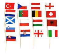 Toothpick Flags,Toothpick Flags | Patriotic Flags Double-Sided Printed - 100pcs Miniature Flags Cocktail Fruit Sticks Family Party Decoration