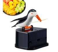 Toothpick Holder Dispenser Tooth Picks Bird-Shaped Storage Container | Bathroom Toothpick Holder for Home Bathroom Vanity Countertop Kitchen Apartment Dormitory Party Living Room Bedroom Black