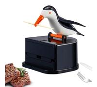 Toothpick Holder Dispenser Tooth Picks Bird-Shaped Storage Container | Toothpick Storage Holder for Home Bathroom Vanity Countertop Kitchen Apartment Dormitory Party Living Room Bedroom Black