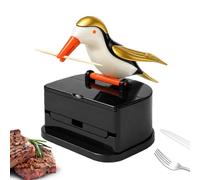 Toothpick Holder Dispenser Tooth Picks Bird-Shaped Storage Container | Toothpick Storage Holder for Home Bathroom Vanity Countertop Kitchen Apartment Dormitory Party Living Room Bedroom Gold