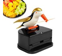 Toothpick Holder Tooth Picks Bird-Shaped Storage Container | Tabletop Toothpick Holder for Home Bathroom Vanity Countertop Kitchen Apartment Dormitory Party Living Room Bedroom Gold