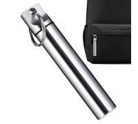 Toothpick Ride Case - Slim Pocket Holder, Compact Metal Container, Discreet Toothpick Box, Lightweight Aluminium Alloy Housing, Slim Snap Lock Lid for Restaurant Settings, silver, see description, See