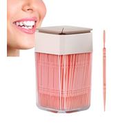 Toothpicks Fishbone Double Head: 200 Pieces Toothpicks with Serrated End Bristles, Organizer Included | Hotel, Kitchen, Banquet, School, Camping, Buffet, Catering, Tableware Com