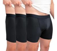tootles 3.0 Mens Boxer Briefs - Flatulence Filtering Underwear, Black, S