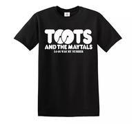 Toots & The Maytals 54-46 was My Number T-Shirt Ladies Men's T-Shirt Top - Black - 5XL