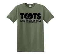 Toots & The Maytals 54-46 was My Number T-Shirt Ladies Men's T-Shirt Top - Military Green - XL