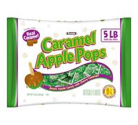 Tootsie Roll Caramel Apple Pops - Caramel Coated Green Apple Candy Lollipop - Gluten Free Candy - 5lb Bag of Caramel Apple Suction Cups