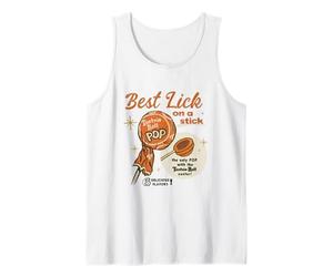 Tootsie Roll Pop Best Lick on a Stick Vintage Sucker Candy Tank Top