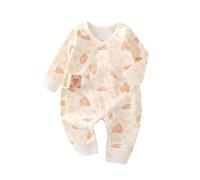 TootyTots All-Season Baby Bodysuit, Soft 100% Cotton Long Sleeve Unisex Onesie for Newborns & Infants 0-9M, Footless Jumpsuit with Easy Snap Closures for Everyday Comfort