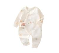 TootyTots All-Season Baby Bodysuit, Soft 100% Cotton Long Sleeve Unisex Onesie for Newborns & Infants 0-9M, Footless Jumpsuit with Easy Snap Closures for Everyday Comfort