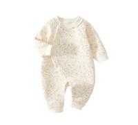 TootyTots Baby Romper Jumpsuit -100% Soft Cotton Long Sleeve Bodysuit for Boys & Girls - Breathable Unisex Infant Playwear & Pram Outfit - Easy-Change Poppers, Newborn Essentials Daywear