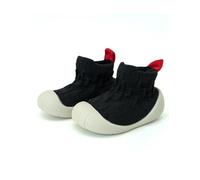 TootyTots First Walking Shoes for Baby&Toddlers Non-Slip Soft Sole Breathable Knitted Mesh Sneakers Suitable for Indoor and Outdoor Use for Boys and Girls Black