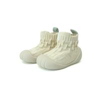 TootyTots First Walking Shoes for Baby&Toddlers Non-Slip Soft Sole Breathable Knitted Mesh Sneakers Suitable for Indoor and Outdoor Use for Boys and Girls White