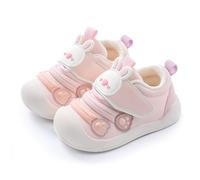 TootyTots Kids Boys Girls Trainers Wide Toe Baby First Walking Shoes Non-Slip Infant Toddler Sneakers Slip-on Soft Sole Indoor Outdoor Floor Slippers Breathable Mesh Tennis Shoes