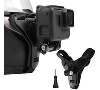 TOOUEE Helmet Mount Stands Integrated Helmet Belt Stand for Gopro Hero13/12/11/10/9/8/7/6/5/Session, DJI Osmo Action,Insta 360 oner/one X2and More (Black), for Action Camera