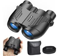 TOOUP Compact Binoculars 12x25, HD Compact Binoculars 12x25 for Adults and Kids with Clear Low Light Vision and Large Eyepiece, High Powered Binoculars for Sport Games and Bird Watching