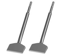 TOOVEM 2PCS SDS Plus Chisel 3-Inch Wide & Cranked Angled Bent Tile Removal Chisel Tool, Compatible with SDS Plus System Impact Drills and Rotary Hammers (3"X10")