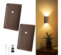 Toowell Battery Operated Wall Lights Stick On Wall Lights USB Rechargeable Wall Lights with Switch Rechargeable Motion Sensor Light Battery Wall Lights Indoor for Living Room Bedroom