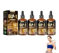 TOOYES Metatrolide & Moringa GLP-1 activation Diet Drops, GLP-1 Drop, TOOYES Drops, Herbal Oral Liquid, Natural Plant Extract Concentrate 30ml (4 Bottle)