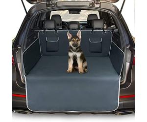 Toozey Car Boot Protector for Dog - Universal Nonslip Car Boot Dog Blanket with Side Protection and Bumper Protection, Waterproof & Antifouling, Robust Protective Mat for Dogs, Easy to Clean - Gray