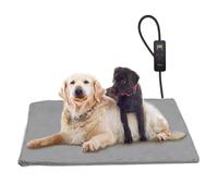 Toozey Dog Heat Pad Electric 120 * 70cm, 4 Adjustable Timer & 6 Adjustable Temperature, Safe Pet Heating Pad Mat with Crystal Velvet Cover, Waterproof, Ideal for Whelping/Puppy/Dogs and Cats, XXL