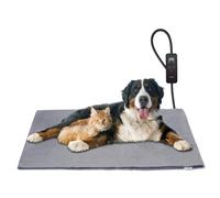 Toozey Dog Heat Pad Electric 90 * 60 cm, 4 Adjustable Timer & 6 Adjustable Temperature, Safe Pet Heating Pad Mat with Crystal Velvet Cover, Waterproof, Ideal for Whelping/Puppy/Dogs and Cats, XL