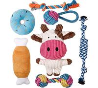 Toozey Dog Toys - 7 Pack Puppy Toys from 8 Weeks Small Dog - Interactive Chew Rope Toys, Non-Toxic Natural Cotton, Relieves Boredom