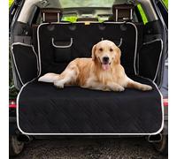 Toozey SUV Cargo Liner for Dogs - Waterproof Dog Trunk Seat Cover for Back Cargo Area, Dog Car Floor Mat with Side and Bumper Protector, Pet Cargo Cover Liner for SUV/Van/Truck, Standard, Black