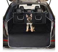 Toozey Universal Car Boot Protector for Dogs, 2 Large Pockets, Waterproof & Non-Slip, 208 x 105 cm for Most Cars, Bonus E-Book, Black-XL