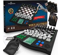 TOP 1 CHESS Classic Voice Master Electronic Chess Set, Ages 6+, 1-2 Players, Improve Skills with Chess Games