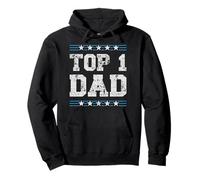 Top 1 Dad Number One Father's Day Stars Pullover Hoodie
