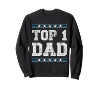 Top 1 Dad Number One Father's Day Stars Sweatshirt