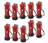 Top 10 Classic London Royal Mail Post Box Keychain - Authentic Red Pillar Box Design - British Souvenir - Durable 3D Die-Cast Metal Keyring - Perfect UK Gif